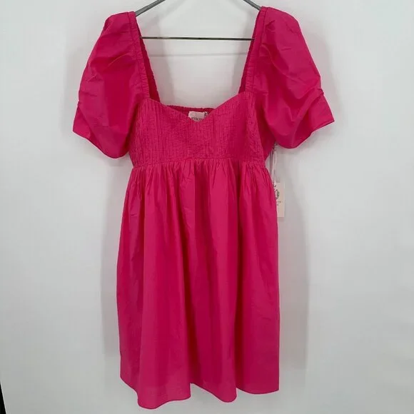 hyacinth house pink dress Tan & Pink Vines Bennett Maxi Dress